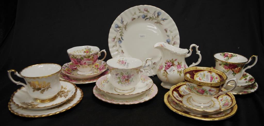 Five various Royal Albert trios - Image 2 of 2