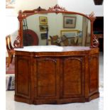 Victorian walnut credenza sideboard