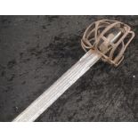 18th century Scottish basket hilted sword