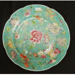 Chinese hand painted serving plate