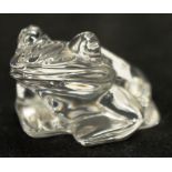 Waterford crystal frog paperweight