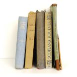 Five antique books on Scotland