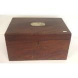 Antique wooden document box
