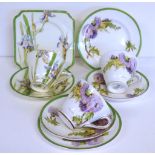 Three Royal Doulton bone china cup/saucer/plates