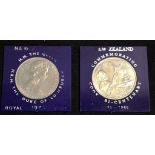 Two New Zealand 1969 & 1970 commemorative coins