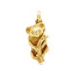 9ct yellow gold Koala charm/ pendant