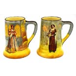 Pair of Royal Doulton ware mugs