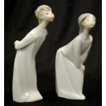 Two Lladro children figurines