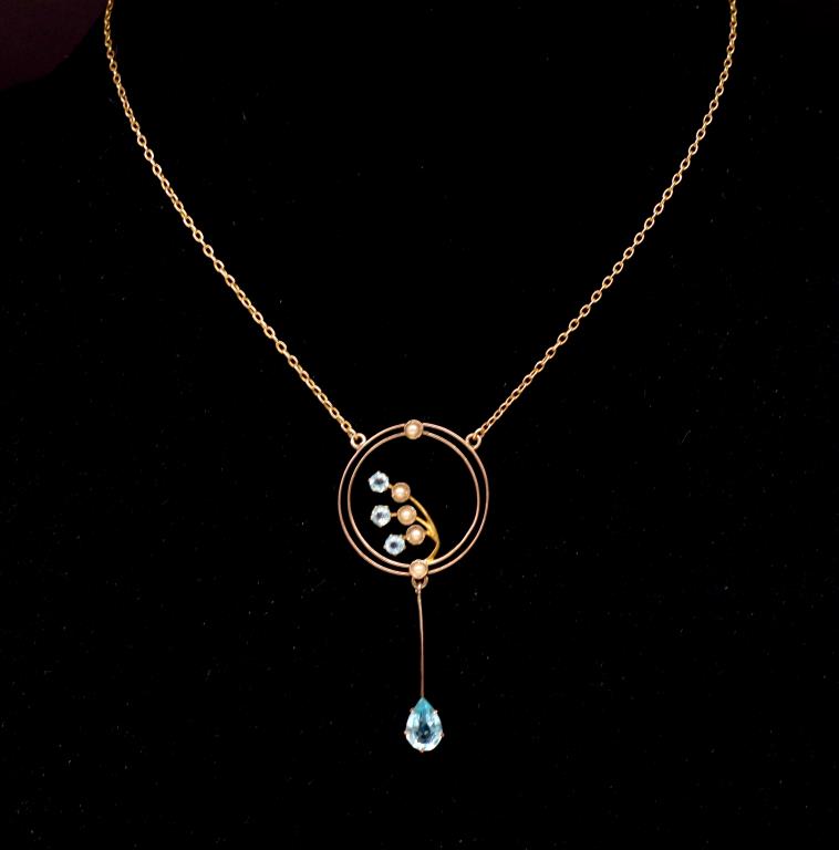 Antique Australian 9ct rose gold necklace - Image 3 of 3