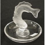 Lalique crystal 'Fish' ring bowl