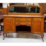 Vintage maple mirror back sideboard