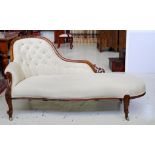Victorian Rococo style chaise longue