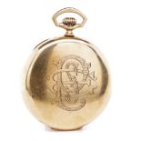 Antique 14ct yellow gold open face pocket watch
