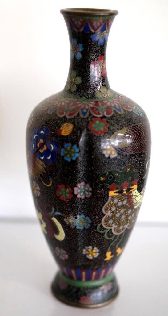 Small Japanese cloisonne vase - Image 2 of 3