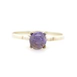 Tanzanite and 9ct yellow gold ring