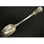 George III sterling silver large serving spoon