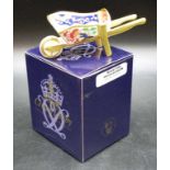 Royal Crown Derby wheelbarrow figurine