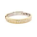18ct two tone gold ring