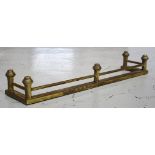 Brass fireplace fender