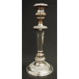 Victorian Sheffield plate candlestick