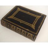 Large Victorian leather bound Holy Bible
