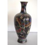 Small Japanese cloisonne vase
