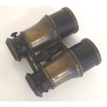 Pair of antique brass binoculars