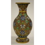 Oriental cloisonne vase