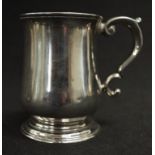 George II sterling silver tankard