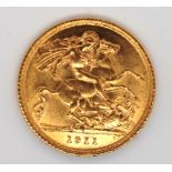 Australia Gold Half Sovereign 1911 Sydney Mint