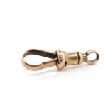 Single 9ct rose gold dog clip clasp
