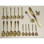 Quantity of sterling silver flatware