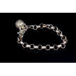 Early 20th C. silver belcher bracelet