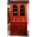 Mahogany elevated bookcase