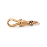 9ct rose gold dog clip and jump ring