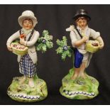 Pair Victorian Staffordshire 'Walton' figures