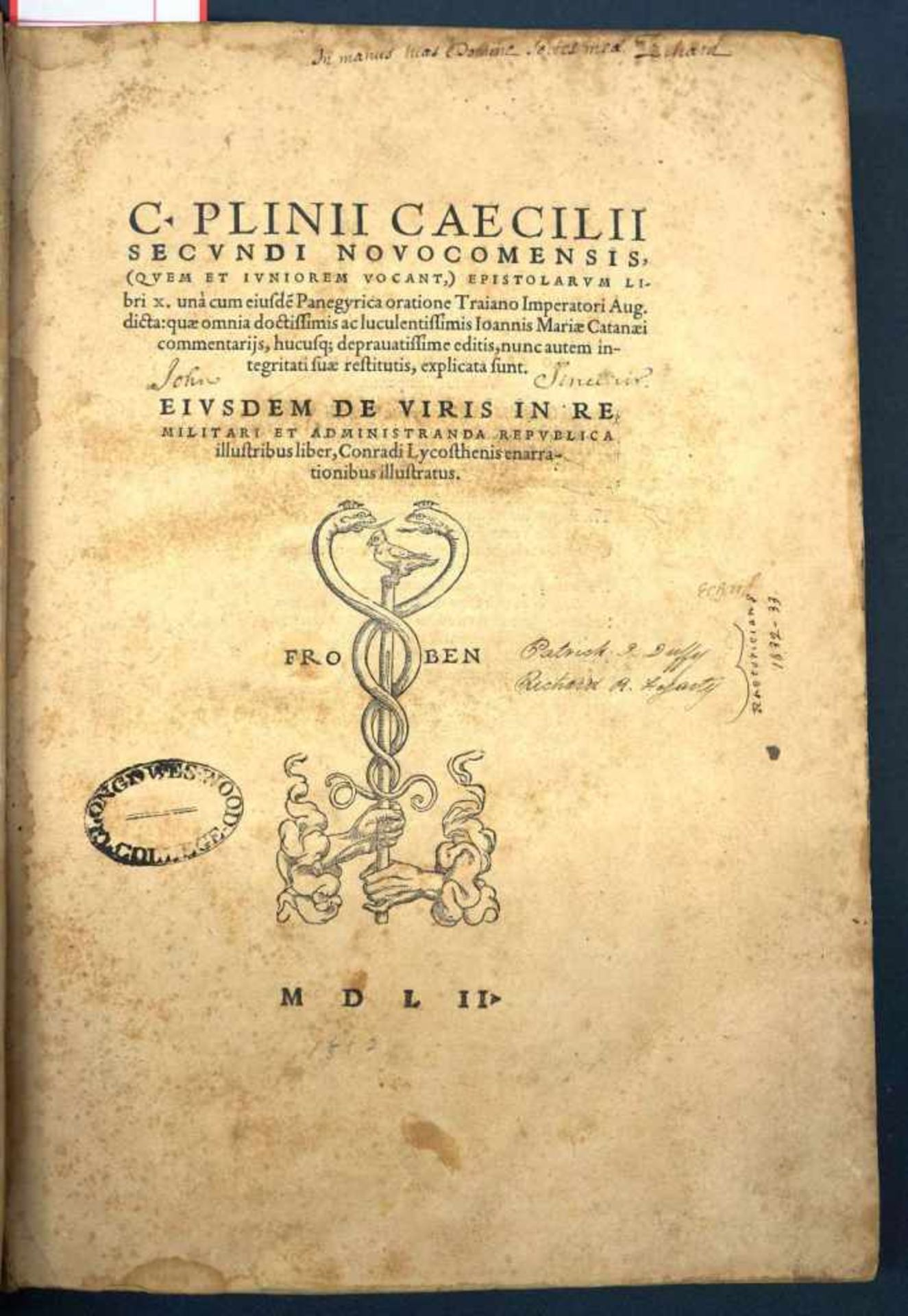 Plinius Caecilius Secundus, Gaius: Epistolarum libri X