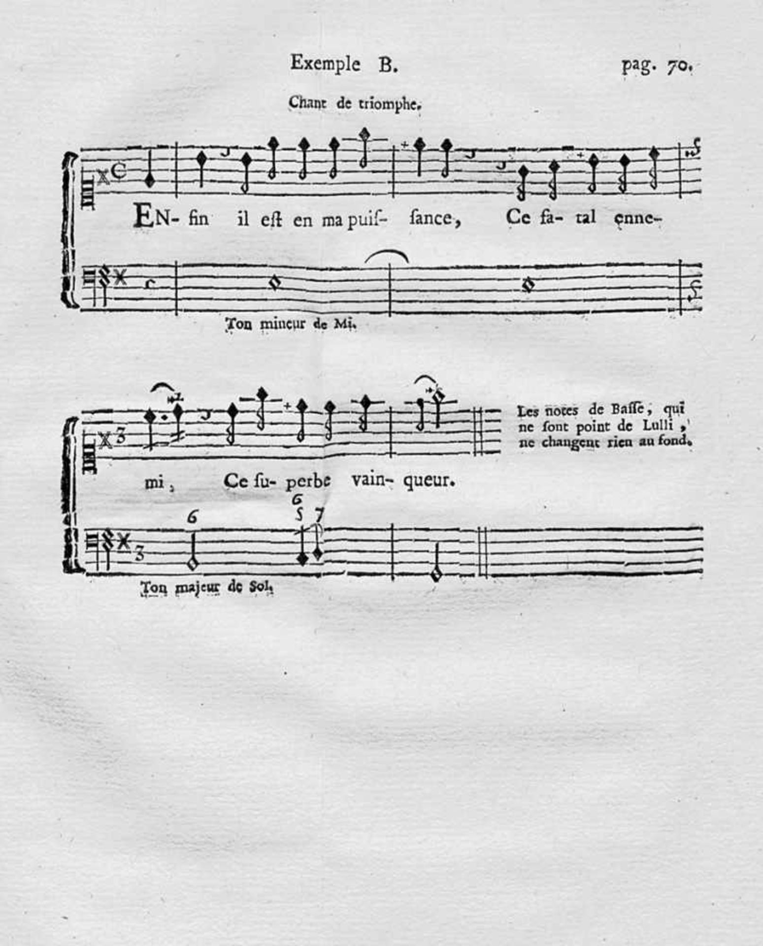 Rameau, Jean Philippe: Observations sur notre Instinct pour la Musique, - Image 2 of 2