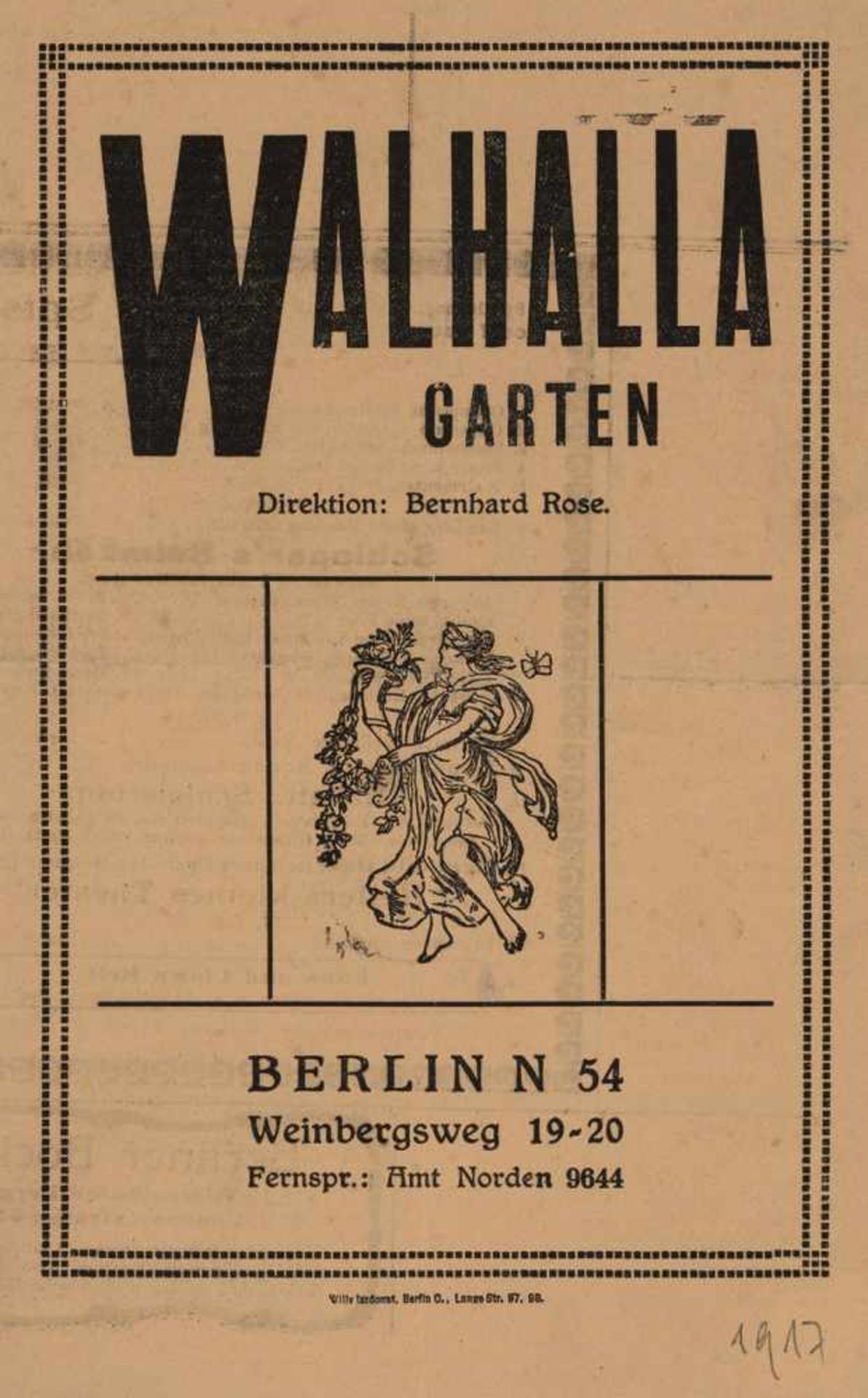 Berliner Theaterzettel: Ca. 150 Anzeige-Zettel über Theater-, Tanz-, Musik und