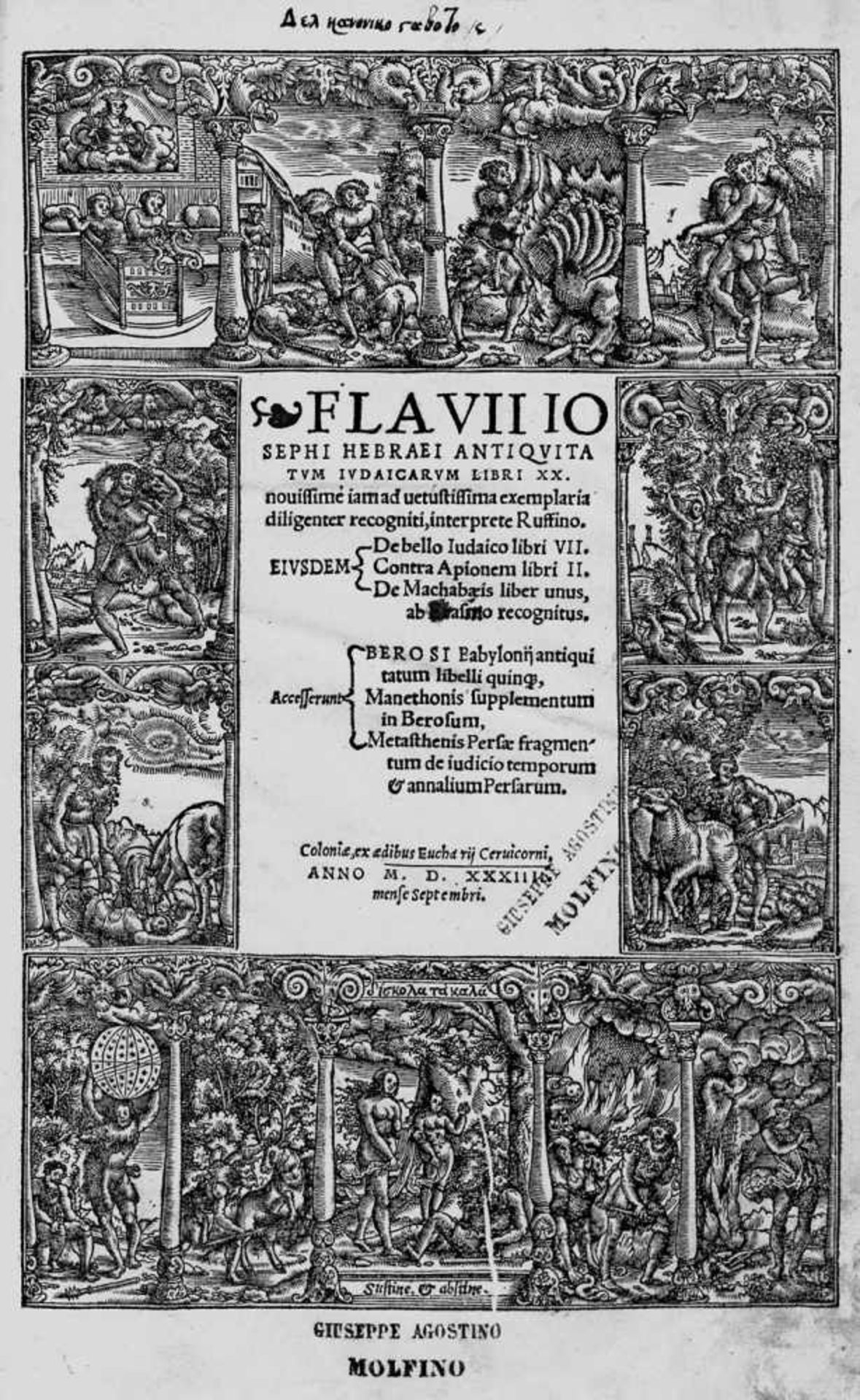 Josephus, Flavius: Antiquitatum Iudaicarum libri XX