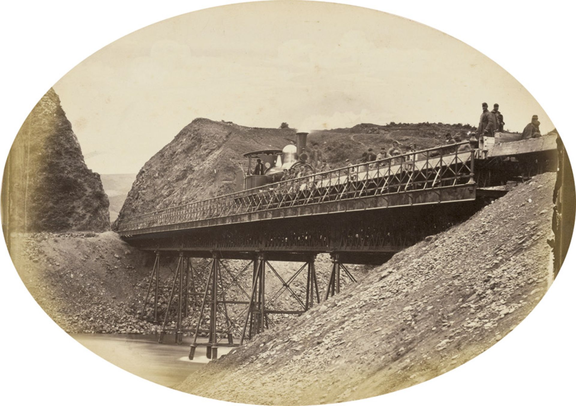 Georgia/Railway: Views of railway bridge construction over the Rioni River (Kutaisi), GeorgiaViews