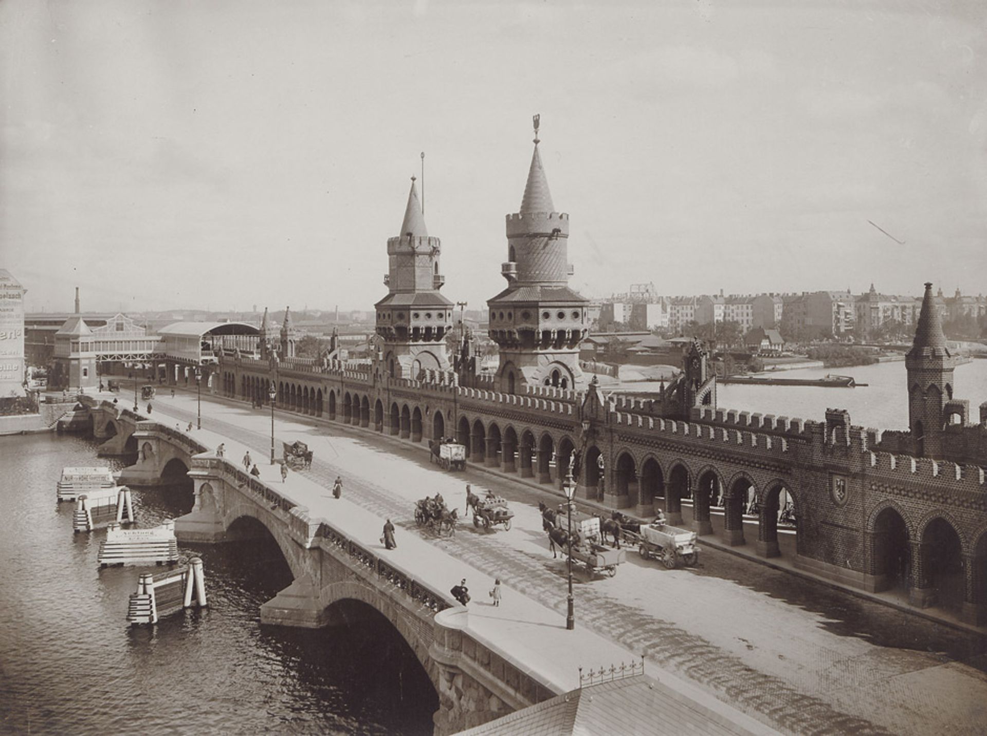 Sparke, Oskar: Views of BerlinViews of Berlin. Circa 1900. 8 vintage collodion paper prints. Each