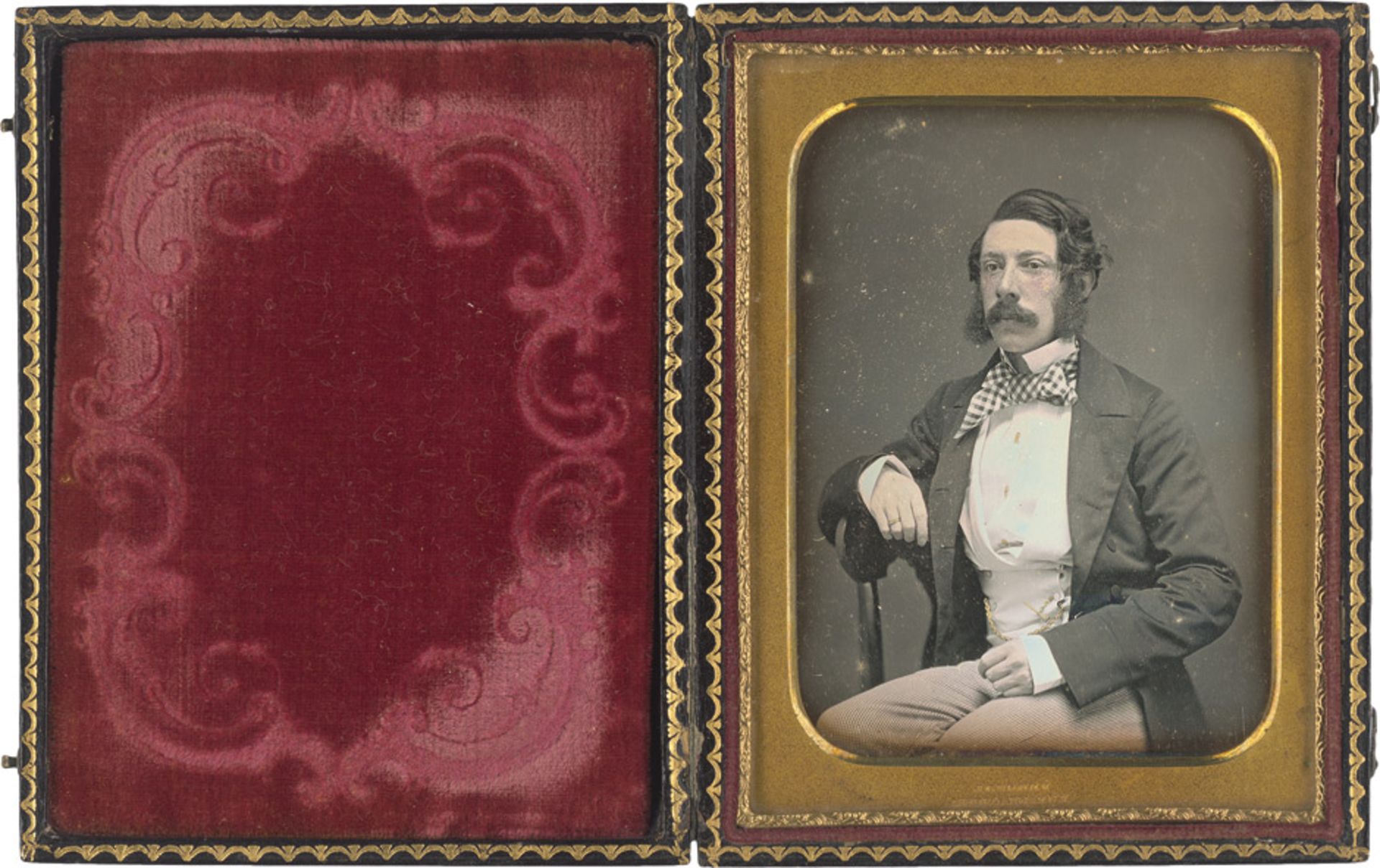 Daguerreotypes: Portrait of an elegantly dressed gentlemanPhotographer: Jeremiah Gurney (1812-1895).