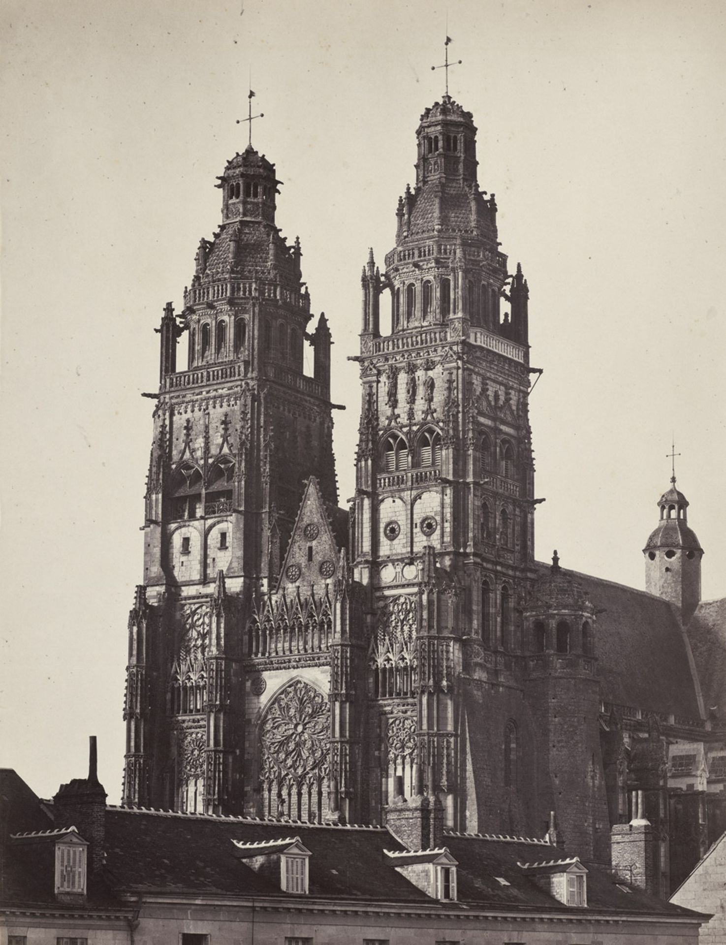 Bisson frères: Cathedral Saint Gatien, Les ToursCathedral Saint Gatien, Les Tours. Circa 1857.