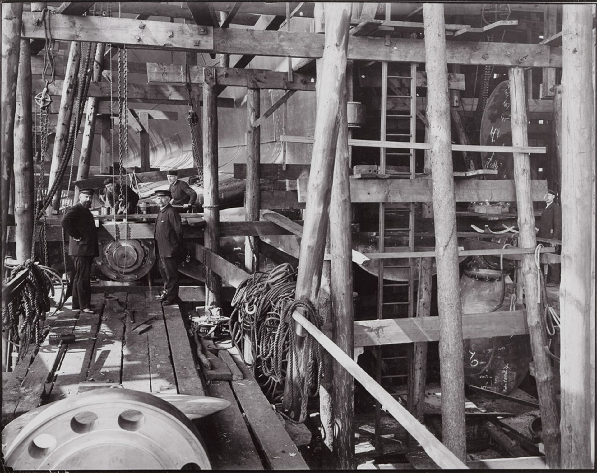 Industrial Photography: Shipyard in StettinPhotographer unknown. Shipyard in Stettin. 1880.