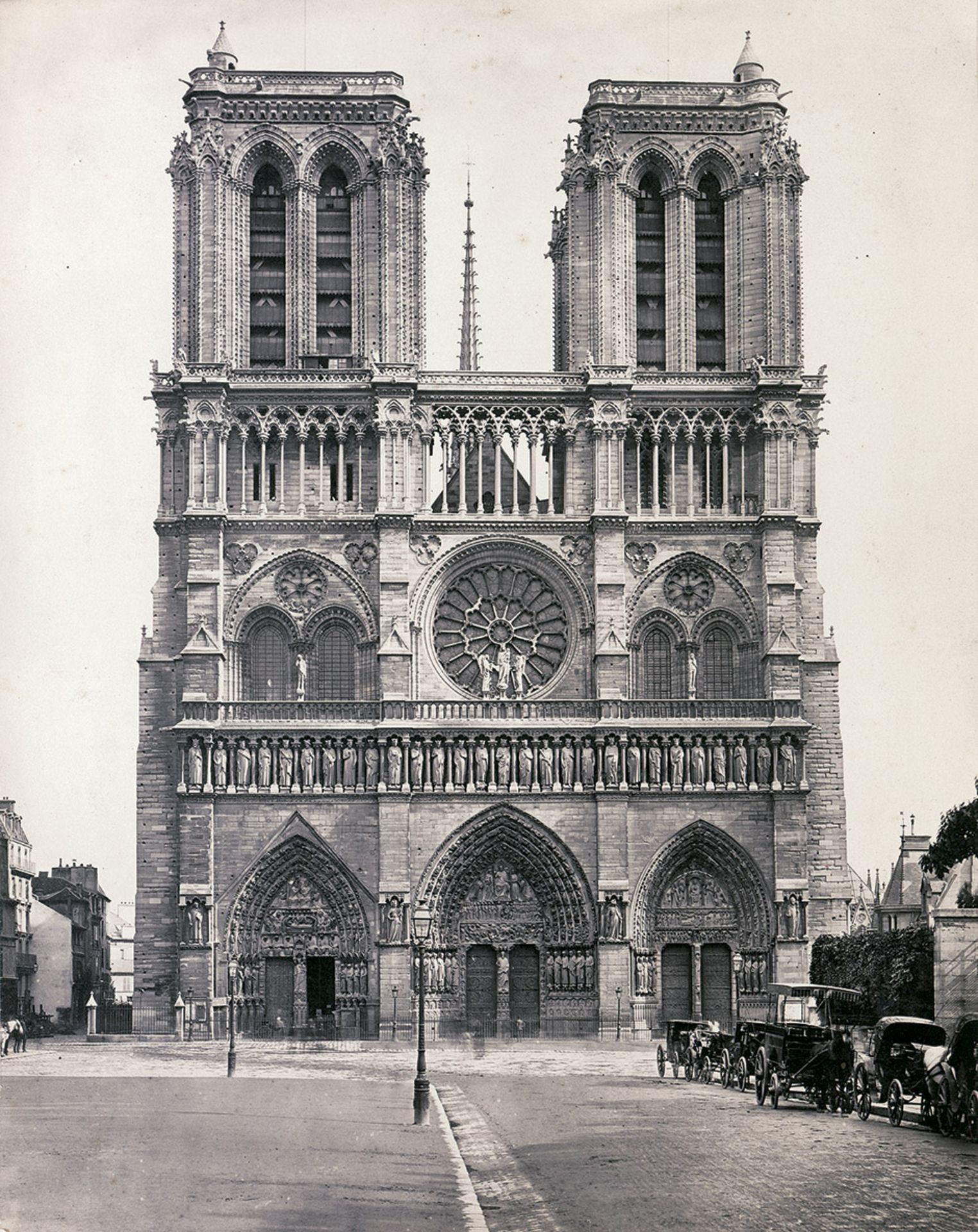 Notre Dame: Notre Dame, ParisPhotographer unknown. Notre Dame, Paris. 1870s. Albumen print. 34 x