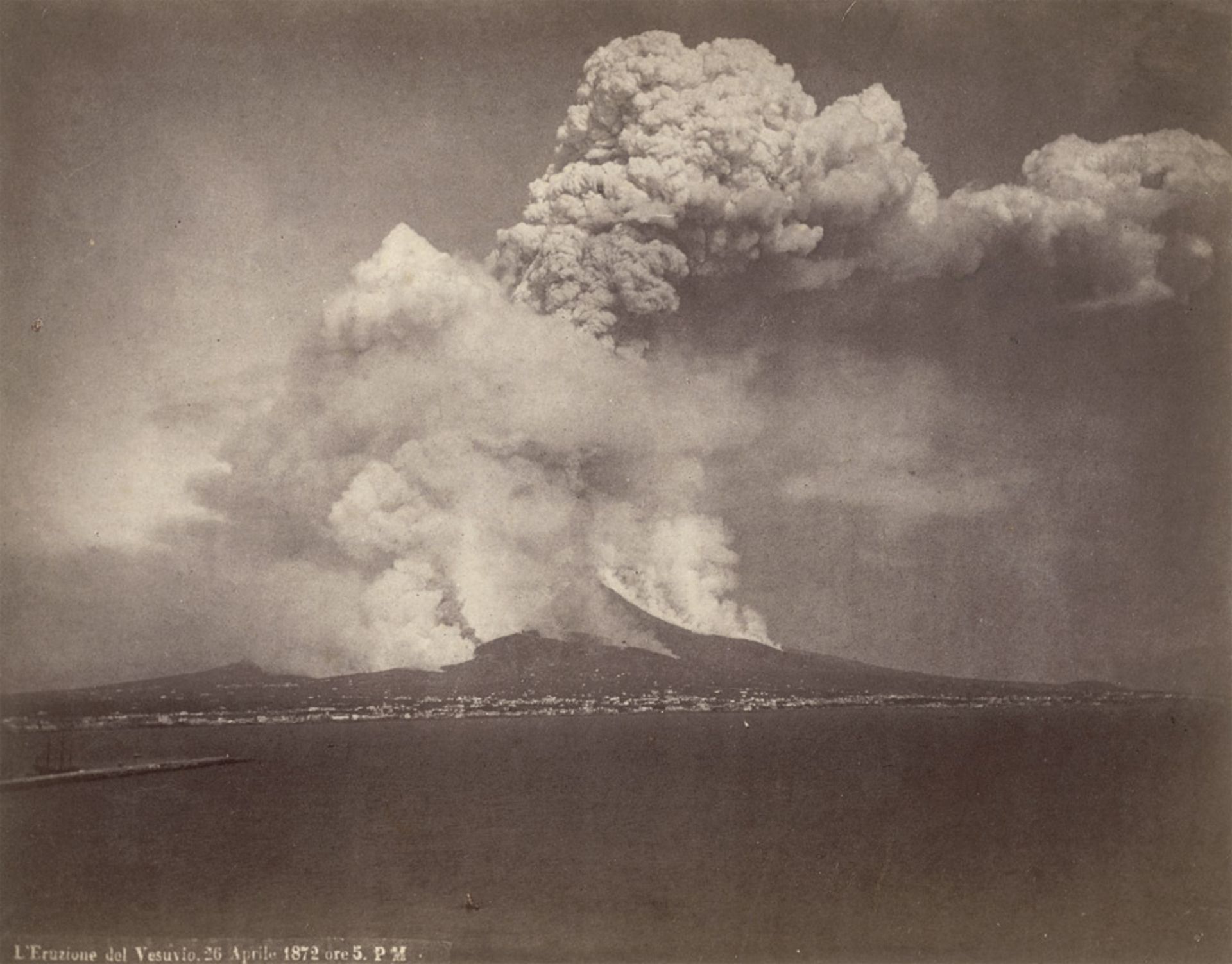 Sommer, Giorgio: View of the Vesuvius eruption 1872View of the Vesuvius eruption April 26, 1872;