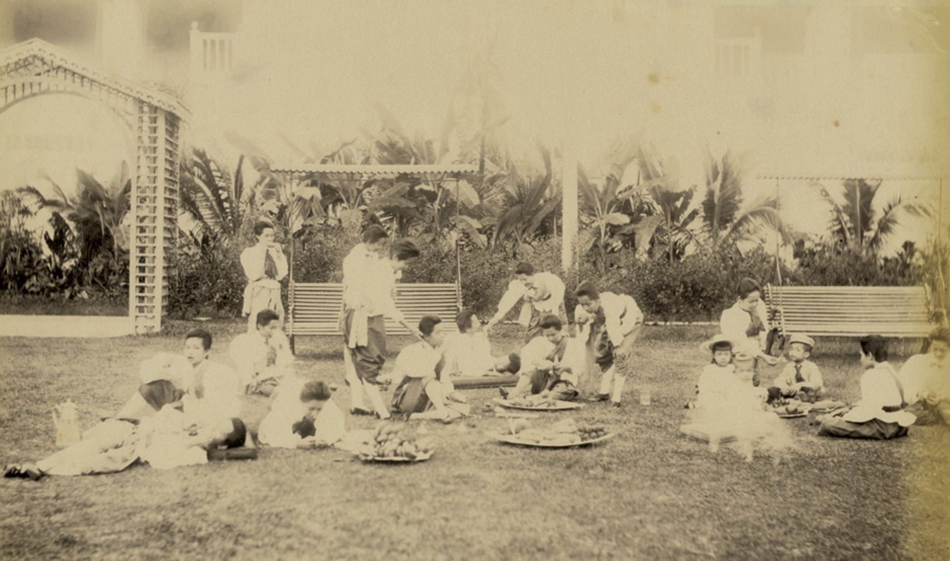 Siam: The Royal Family, SiamPhotographer unknown. The Royal Family of Siam. 1890s. 2 albumen prints.