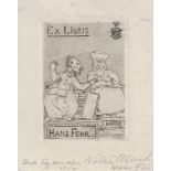 Nolde, Emil: Die Gelehrten, Exlibris Hans Fehr