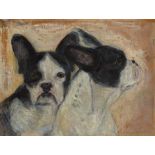 Bonnén, Folmer: Doppelporträt zweier Französischer Bulldoggen